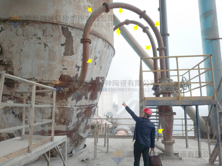 湖南KB88凯时官网特特种陶瓷有限公司回访客户并审查耐磨陶瓷管道现场运行情形