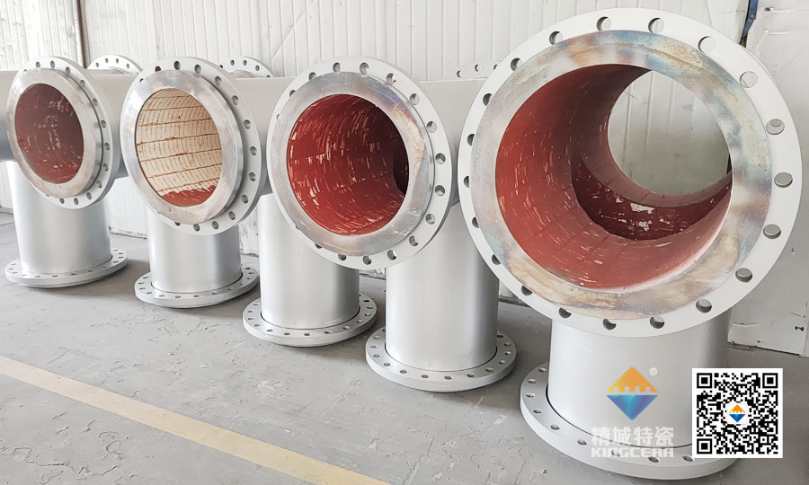 湖南KB88凯时官网耐磨陶瓷内衬三通管道