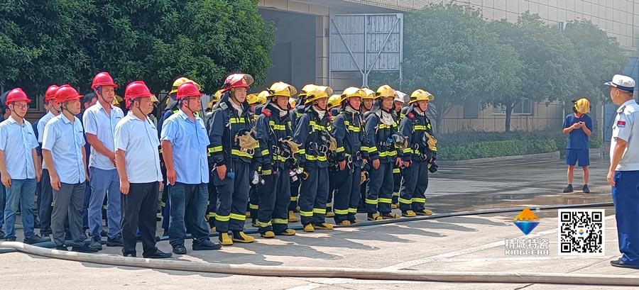 KB88凯时官网起劲配合消防联合演练，，共筑清静生产防线